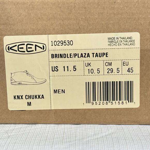 Keen Men\'s KNX Chukka Taupe Men’s Size 11.5 main image 5